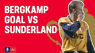 Bergkamp scores a beauty v Sunderland in 1997  From The Archive [upl. by Eidorb]