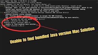 Unable to find bundled Java version Mac Solution [upl. by Shalne]