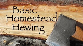 Hewing for Homesteaders Basic Tools and Process [upl. by Nailil]