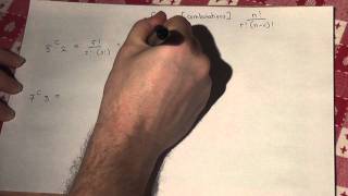 nCr without a calculator for Core or Stats  Alevel maths revision video [upl. by Alpers]