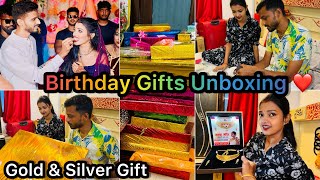 Vlog 3099  जन्मदिन पे मनीषा को कितना सुंदर तोहफ़ा मिला  Gifts Unboxing  Gold amp Silver ❤️ [upl. by Iramaj]