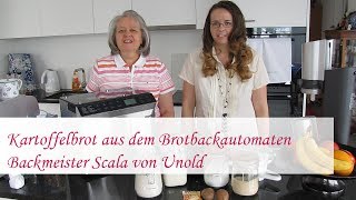 Kartoffelbrot aus dem Brotbackautomaten Backmeister Skala von Unold  Rezept [upl. by Nev]