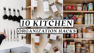 10 SMALL KITCHEN ORGANIZATION HACKS amp DIY Ideas 🍳 Easy amp Budget Friendly [upl. by Surtemed392]