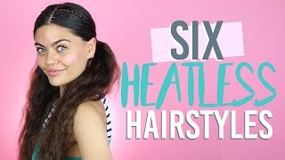 EASY HEATLESS HAIRSTYLES AND HOW I DO MY HEATLESS WAVES [upl. by Duthie282]