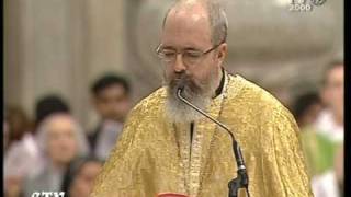 Gospel in Greek at Papal Mass [upl. by Lael]