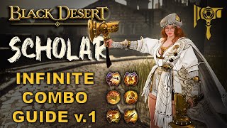 ⚒️ BDO  Scholar  Infinite PvE Combo Guide v1  Your New Main Class  Hammer Mommy [upl. by Carboni]