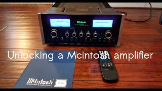 Unlocking a Mcintosh amplifier [upl. by Tilly]