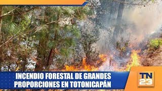 Incendio forestal de grandes proporciones en Totonicapán [upl. by Enilrad626]