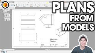 Getting Started with Fusion 360 Part 2  Creating PLANS from your Models [upl. by Kubiak]