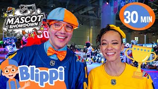 Blippi and Meekahs NHL Mascot Fun  Blippi  Educational Videos For Kids  Celebrating Diversity [upl. by Cathi]