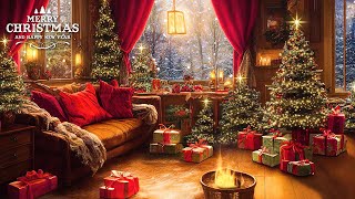 Relaxing Christmas Ambience 🎁 Heavenly Christmas Music 2024 Christmas Fireplace [upl. by Dworman]