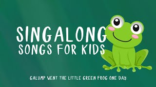 Galumph went the little green frog Song for babies and toddlers with Becky Bops🐸 [upl. by Copeland]