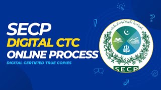 How to Apply Digital Certified True Copy CTC SECP  SECP Digital CTC  SECP CTC Process Online [upl. by Ybbor]