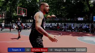 MAGIC DAY BASKETBALL TEAM X VS GHETTO BOYZ GAME [upl. by Coopersmith714]