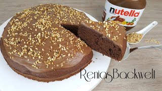 Einfach amp Lecker Nutella Kuchen [upl. by Kcyrred]