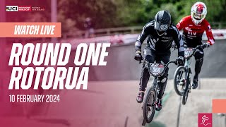 LIVE  Round One  2024 UCI BMX Racing World Cup [upl. by Lerret]