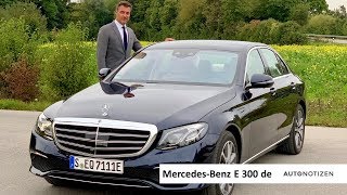 MercedesBenz E 300 de 2019 PluginHybrid mit Diesel im Review Test Fahrbericht [upl. by Anawak]