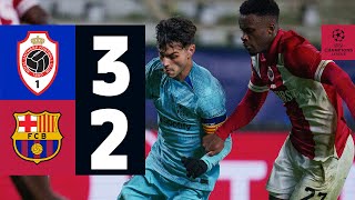 HIGHLIGHTS  ANTWERP 3 vs 2 FC BARCELONA  UEFA CHAMPIONS LEAGUE 202324 [upl. by Sivart]