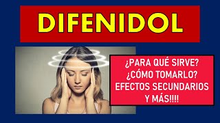 🔴 DIFENIDOL  PARA QUÉ SIRVE MECANISMO DE ACCIÓN EFECTOS SECUNDARIOS Y CONTRAINDICACIONES [upl. by Atimad]