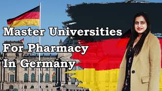 List of universities of Pharmacy in Germany Pharmacy Education in Germany  Pharmacist in Germany [upl. by Ludlow]