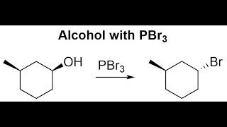 Alcohol with phosphorous tribromide mechanism [upl. by Retluoc581]