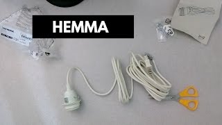 IKEA HEMMA Light Cord Set Unboxing [upl. by Arada]