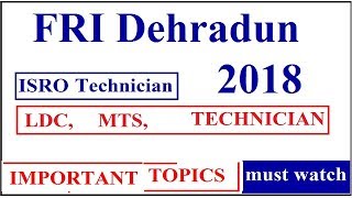 Current affairs important topics  FRI dehradun  ISRO amp OTHER EXAMS [upl. by Ellebanna828]