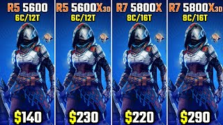 R5 5600 vs 5600X3D vs R7 5800X vs 5800X3D  RTX 4070 [upl. by Nagol918]