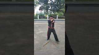 V form footwork arnis [upl. by Nyahs]