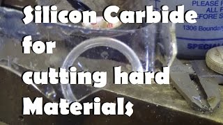 Using Silicon Carbide to cut glass [upl. by Ettennek22]