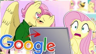 Fluttershy GOOGLES HERSELF 🍉 [upl. by Nwahsirhc]