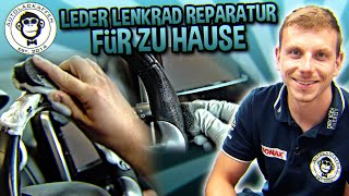 Leder Lenkrad nachfärben und versiegeln für zu Hause  AUTOLACKAFFEN [upl. by Klemperer]