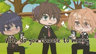 Who do you choose to marry  Meme  Yarichin bich club  Kashima x Toono  Yaguchi x Toono [upl. by Cralg442]