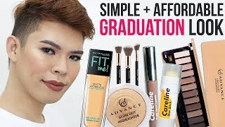 AFFORDABLE GRADUATION MAKEUP TUTORIAL 2019 SIMPLE AND FRESH  Kenny Manalad [upl. by Eceinart371]