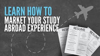 Interview Prep Marketing Your Study Abroad Experience [upl. by Kooima6]