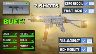 NEW quot2 SHOTquot STRIKER 45 Gunsmith its TAKING OVER COD Mobile in Season 9 NEW LOADOUT [upl. by Sigler]