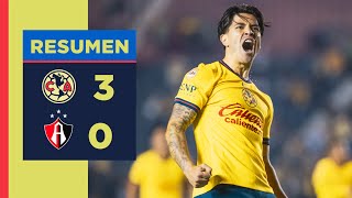 Resumen completo América 3 – 0 Atlas  Jornada 8 AP24  ¡Debutando y anotando con VÍCTOR DÁVILA [upl. by Fabron157]