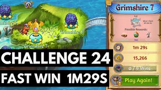 Merge Dragons Challenge 24 • 1m29s FAST Win ☆☆☆ [upl. by Annaxor449]