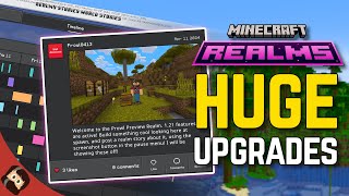 HUGE NEW Realms Improvements Stories Render Distance Performance and MORE  Minecraft Bedrock [upl. by Lanctot768]