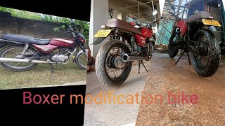 Bajaj Boxer Modified bike how to make boxer modified cafe racer srilanka tamil [upl. by Arramat]