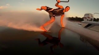 BAREFOOT WATER SKI CHAMPION OF THE WORLD KEITH STONGE [upl. by Peg364]