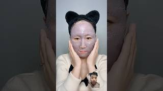 eyes and nose full mask secretbeautytips skincare makeup koreanmask beauty [upl. by Issim]