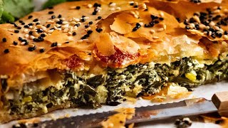 Spinach and Cheese Phyllo Pie [upl. by Darnell]