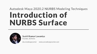 Maya 20202 NURBS Modeling Techniques Introduction of NURBS Surface [upl. by Lemay]