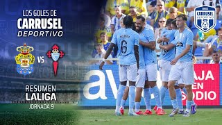 El Panda Borja Iglesias ahonda la crisis de Las Palmas  El gol del Las Palmas 0  1 Celta [upl. by Goodard]