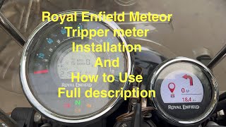 Royal Enfield Meteor tripper Navigation meter [upl. by Renata]