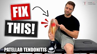 How To Fix Patellar Tendonitis  Tendinosis Jumper’s Knee Rehab Exercises [upl. by Koralle]