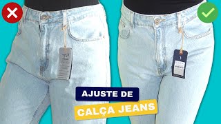 Como AjustarApertar Calça Jeans Pela Lateral e Pelo Fundo Passo a Passo  Conserto de Roupas [upl. by Enomaj312]