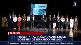 El presidente electo Bernardo Arévalo presenta al próximo Gabinete de Gobierno [upl. by Ayotl]