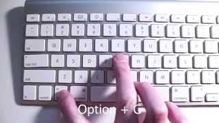 How to Type Copyright Symbol With a Mac [upl. by Emarej944]